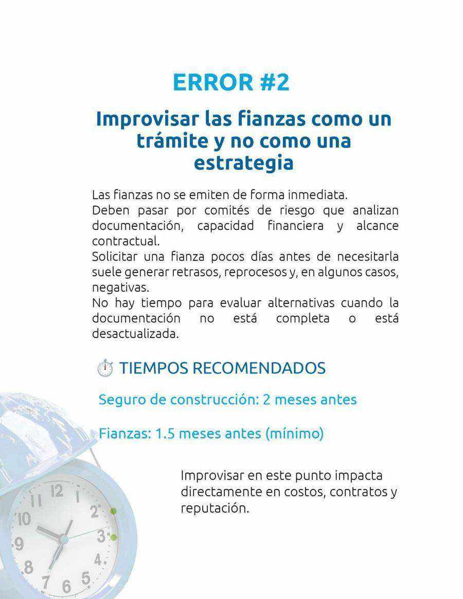 Guía práctica para prevenir rechazos de siniestros en construcción · página 5