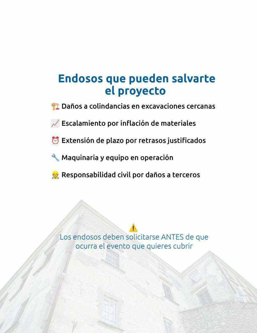 Guía práctica para prevenir rechazos de siniestros en construcción · página 10