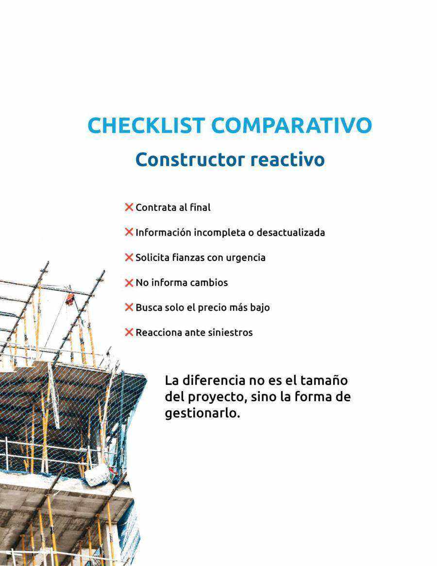 Guía práctica para prevenir rechazos de siniestros en construcción · página 12
