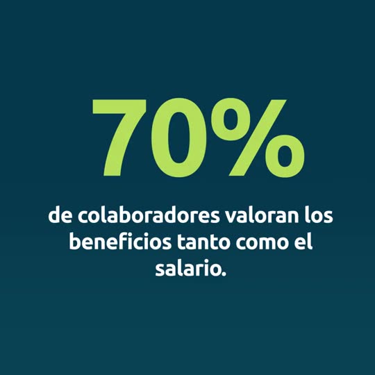 El 70% de los colaboradores valora los beneficios por encima del salario.